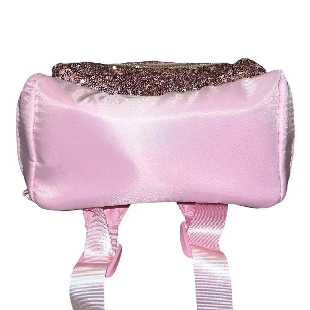 Disney Cruise Line Minnie Ears Sequin Pink Backpack Bibbidi Bobbidi Boutique